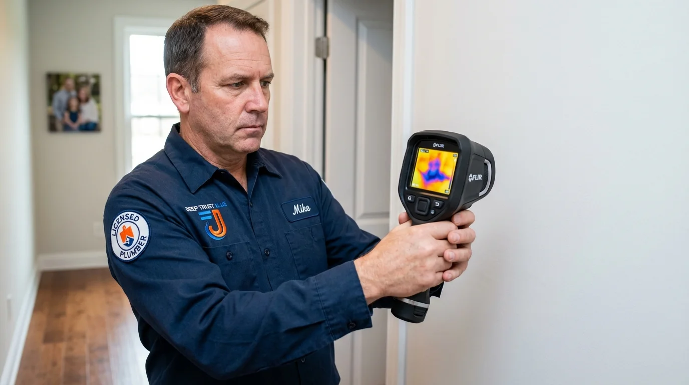 Thermal imaging leak detection by Johns Plumbing LLC in Saint Cloud